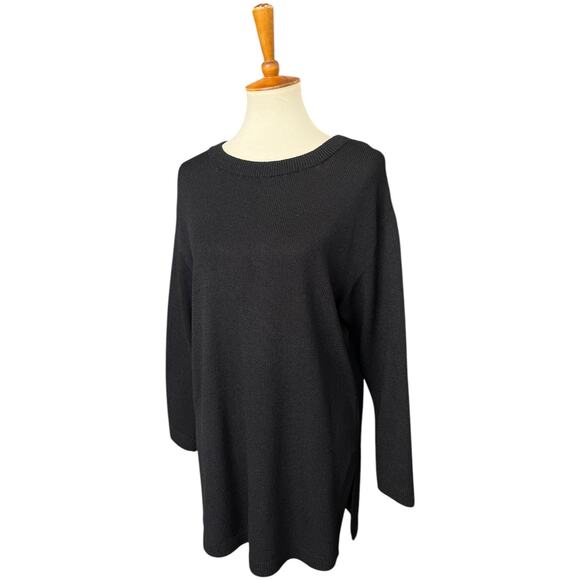 St. John Basics Knit Sleeve Sweater Workwear Lagenlook Oversized Size Small - Picture 4 of 8